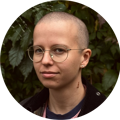 Maria Bodin, poet och redaktör för tidskriften ponton, en litteraturtidskrift av unga i åldern 14–21.